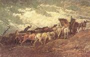 Honore Daumier Pferdezug oil painting